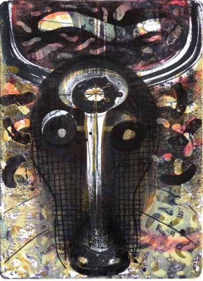Connochaetes taurinus | lithography | 100×70 cm | 2014